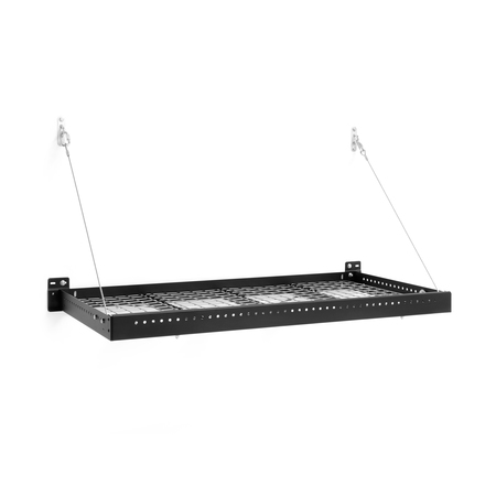 NEWAGE PRODUCTS 2x4ft Pro Series Wall Mounted Shelf - Black 40404